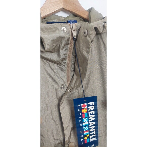 Fremantle Windbreaker Jacket Men's Size Medium Multi-Pocket Kangaroo Pouch Gold - Picture 8 of 16